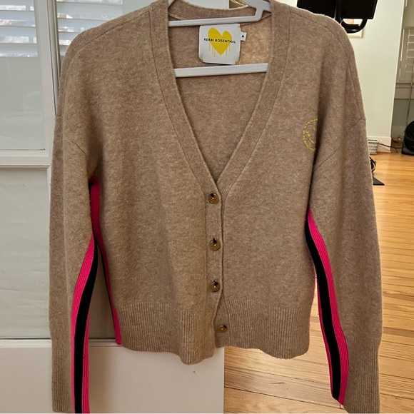 Kerri Rosenthal wool blend cardigan sweater - Sz Medium - Picture 1 of 5